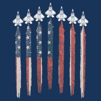 F22 Raptor Fighter Jet USA Flag Airplane F22 4th Of July Cool Comfort Performance Bucket Hat