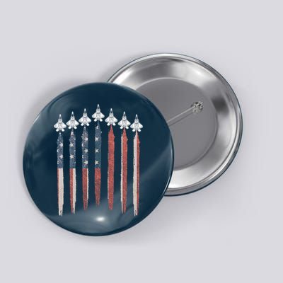 F22 Raptor Fighter Jet USA Flag Airplane F22 4th Of July Button