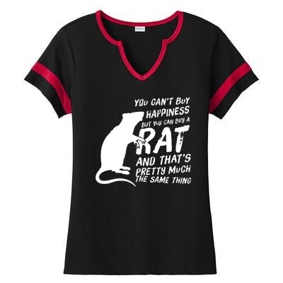 Funny Rat For Rat Lovers And Rat Owners Ladies Halftime Notch Neck Tee