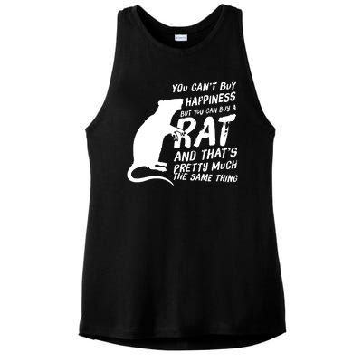 Funny Rat For Rat Lovers And Rat Owners Ladies PosiCharge Tri-Blend Wicking Tank