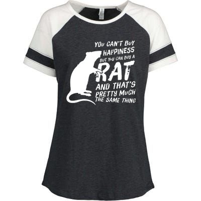 Funny Rat For Rat Lovers And Rat Owners Enza Ladies Jersey Colorblock Tee