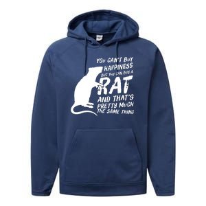 Funny Rat For Rat Lovers And Rat Owners Performance Fleece Hoodie