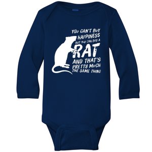 Funny Rat For Rat Lovers And Rat Owners Baby Long Sleeve Bodysuit