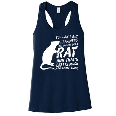 Funny Rat For Rat Lovers And Rat Owners Women's Racerback Tank