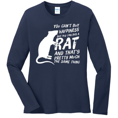 Funny Rat For Rat Lovers And Rat Owners Ladies Long Sleeve Shirt