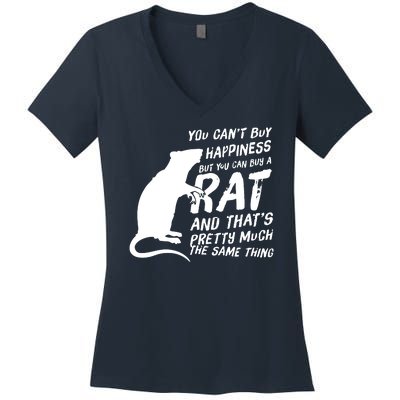 Funny Rat For Rat Lovers And Rat Owners Women's V-Neck T-Shirt