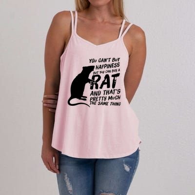 Funny Rat For Rat Lovers And Rat Owners Women's Strappy Tank