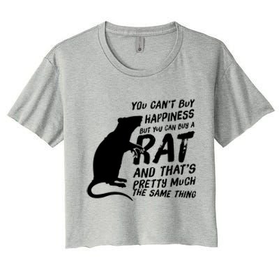 Funny Rat For Rat Lovers And Rat Owners Women's Crop Top Tee