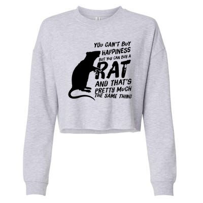 Funny Rat For Rat Lovers And Rat Owners Cropped Pullover Crew