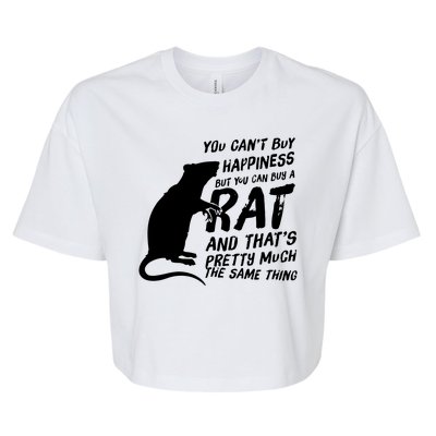 Funny Rat For Rat Lovers And Rat Owners Bella+Canvas Jersey Crop Tee