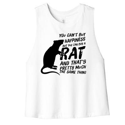 Funny Rat For Rat Lovers And Rat Owners Women's Racerback Cropped Tank