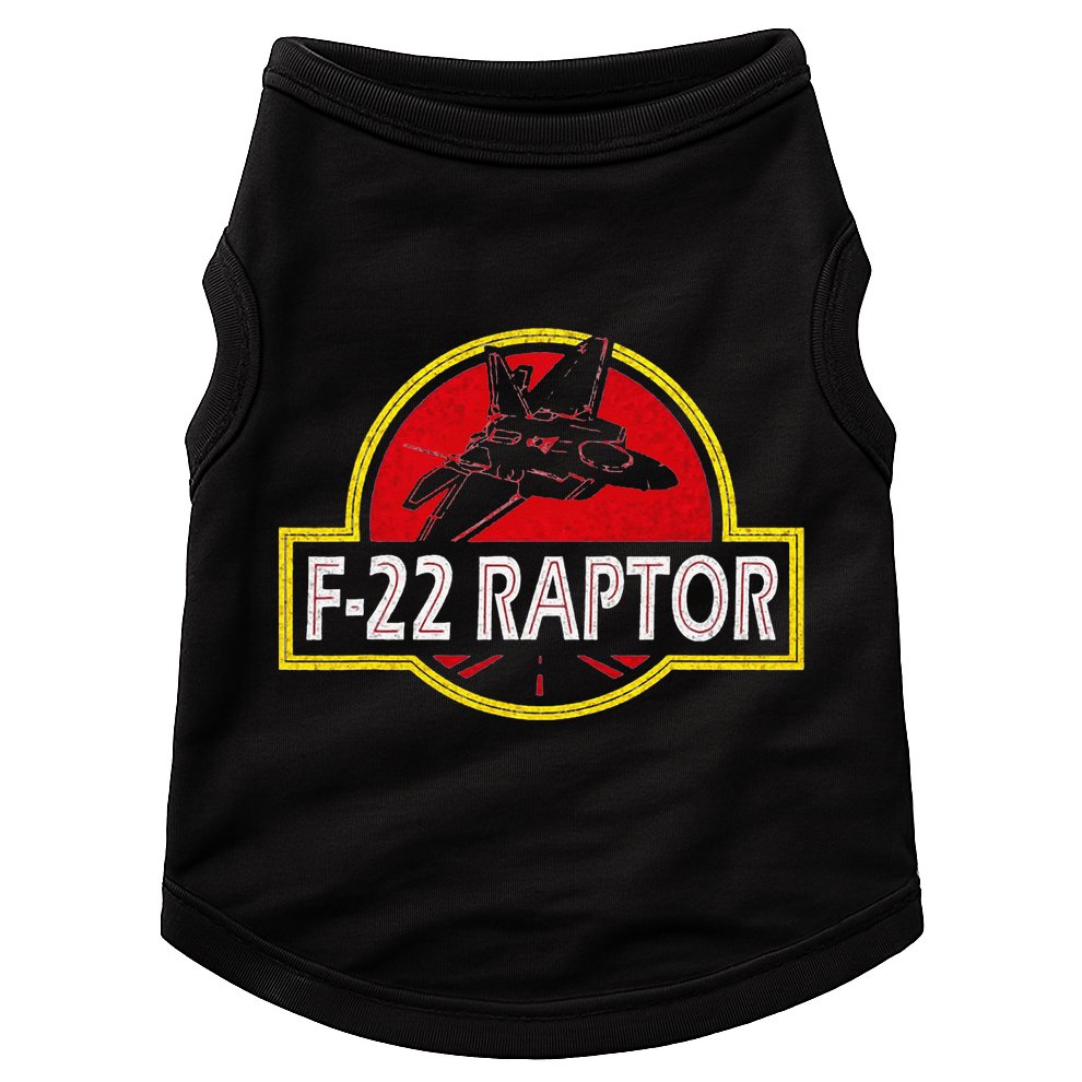 F22 Raptor Fighter Jet Pilot Airplane 4th of July Vintage Doggie Tank