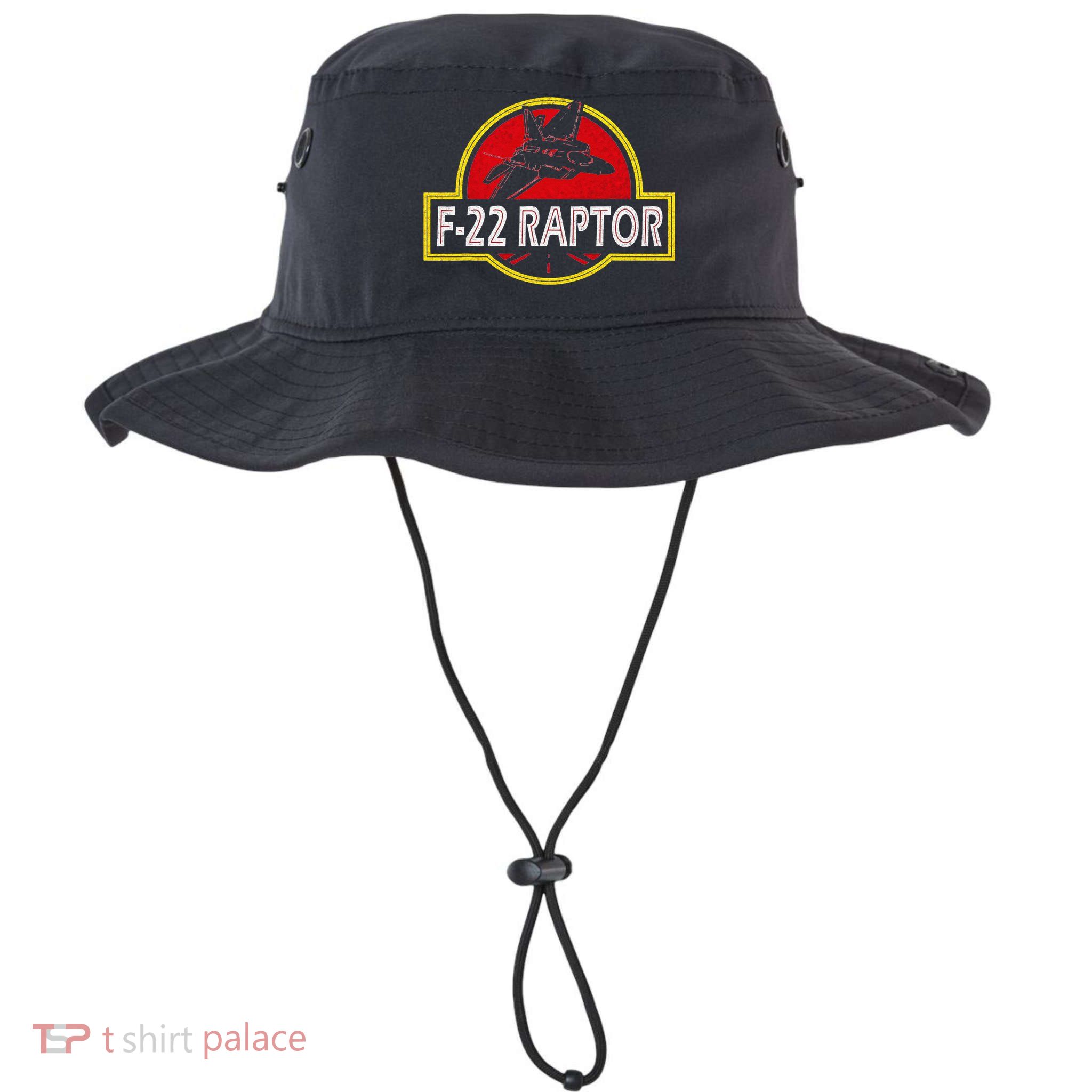 F22 Raptor Fighter Jet Pilot Airplane 4th of July Vintage Bucket Hat