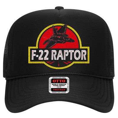 F22 Raptor Fighter Jet Pilot Airplane 4th of July Vintage Trucker Hat