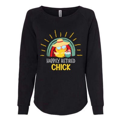 Funny Retirement For Retiree And Happily Retired Chick Gift Womens California Wash Sweatshirt