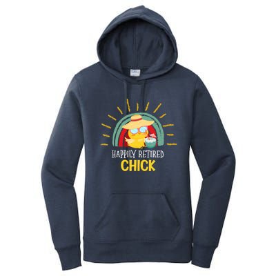 Funny Retirement For Retiree And Happily Retired Chick Gift Women's Pullover Hoodie