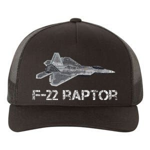 F22 Raptor Fighter Jet Military Pilot Yupoong Adult 5-Panel Trucker Hat