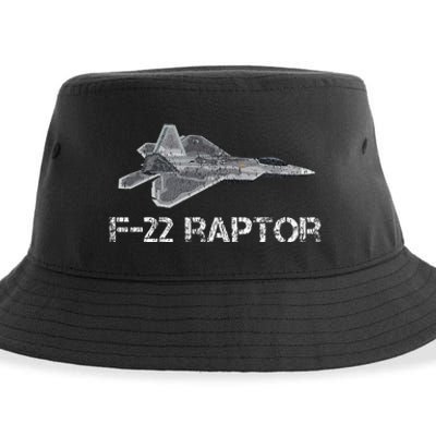 F22 Raptor Fighter Jet Military Pilot Sustainable Bucket Hat