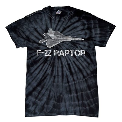 F22 Raptor Fighter Jet Military Pilot Tie-Dye T-Shirt