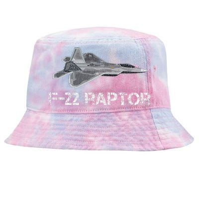 F22 Raptor Fighter Jet Military Pilot Tie-Dyed Bucket Hat