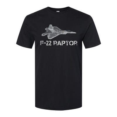 F22 Raptor Fighter Jet Military Pilot Softstyle CVC T-Shirt