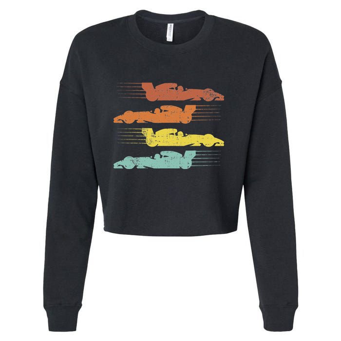Formula Racing Fan Design Great Gift For Speed Freaks Cropped Pullover Crew
