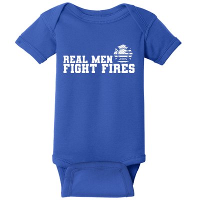 Firefighter Real Fight Fires Usa Cute Gift Baby Bodysuit