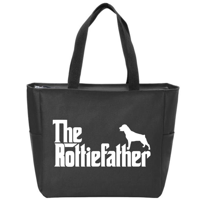 Funny Rottweiler Father Dad Shirts The Rottie Father Tee Zip Tote Bag