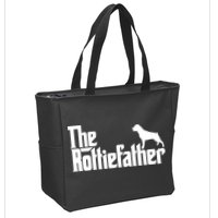 Funny Rottweiler Father Dad Shirts The Rottie Father Tee Zip Tote Bag