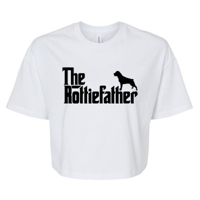 Funny Rottweiler Father Dad Shirts The Rottie Father Tee Bella+Canvas Jersey Crop Tee