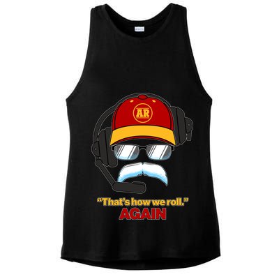 Funny Reid Frozen Mustache ThatS How We Roll Again Ladies PosiCharge Tri-Blend Wicking Tank