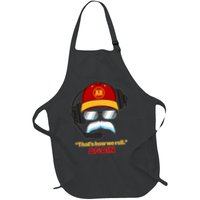 Funny Reid Frozen Mustache ThatS How We Roll Again Full-Length Apron With Pockets