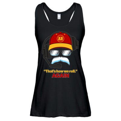 Funny Reid Frozen Mustache ThatS How We Roll Again Ladies Essential Flowy Tank
