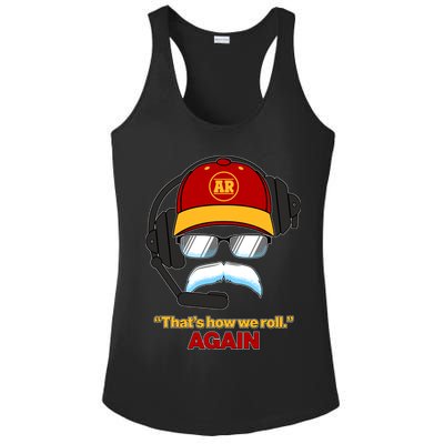 Funny Reid Frozen Mustache ThatS How We Roll Again Ladies PosiCharge Competitor Racerback Tank