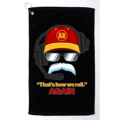 Funny Reid Frozen Mustache ThatS How We Roll Again Golf Towel