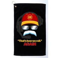Funny Reid Frozen Mustache ThatS How We Roll Again Golf Towel