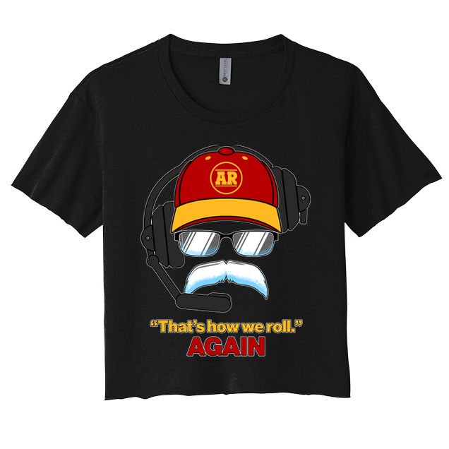 Funny Reid Frozen Mustache ThatS How We Roll Again Crop Top