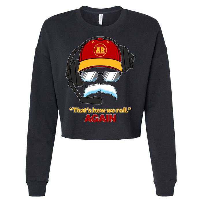 Funny Reid Frozen Mustache ThatS How We Roll Again Cropped Pullover Crew
