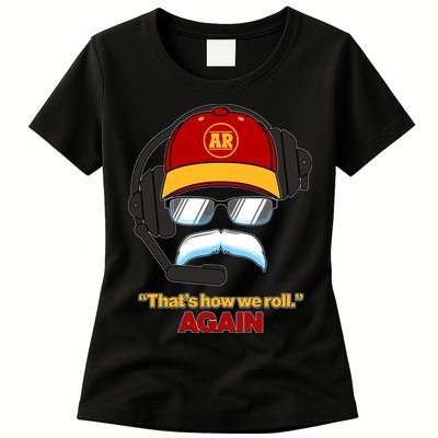 Funny Reid Frozen Mustache ThatS How We Roll Again Womens T-Shirt