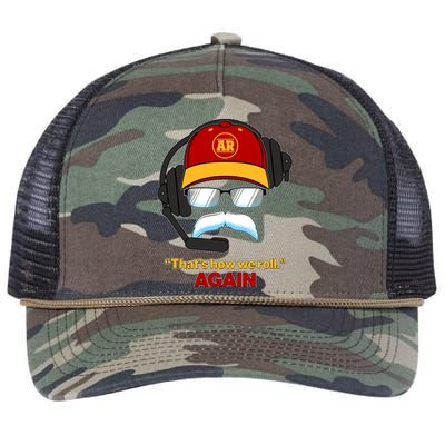 Funny Reid Frozen Mustache ThatS How We Roll Again Retro Rope Trucker Hat Cap