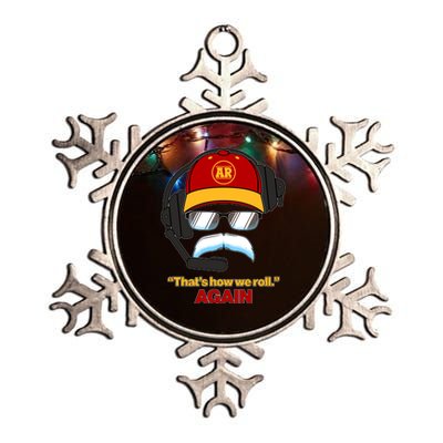 Funny Reid Frozen Mustache ThatS How We Roll Again Metallic Star Ornament