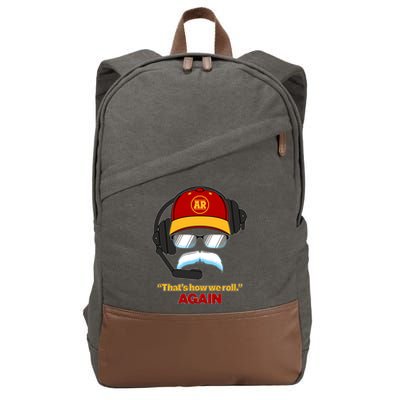 Funny Reid Frozen Mustache ThatS How We Roll Again Cotton Canvas Backpack