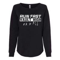 Funny Run Fast Vault High Pole Vault Womens California Wash Sweatshirt