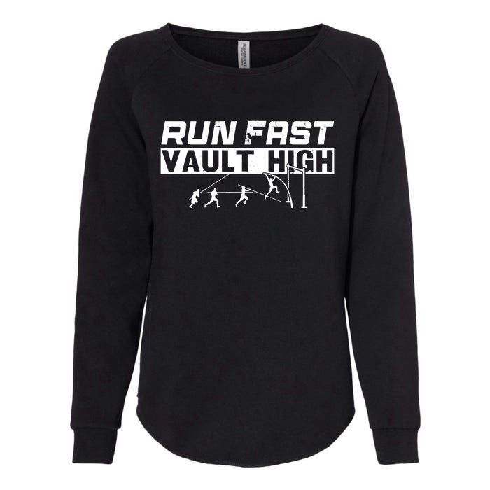 Funny Run Fast Vault High Pole Vault Womens California Wash Sweatshirt