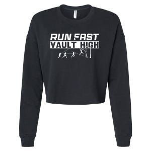 Funny Run Fast Vault High Pole Vault Cropped Pullover Crew