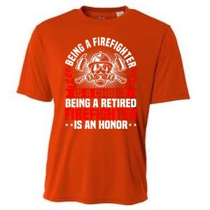 Firefighter Retiret Fire Debt Retired Fire Gift Cooling Performance Crew T-Shirt