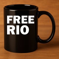 Free Rio 11oz C Handle Ceramic Mug
