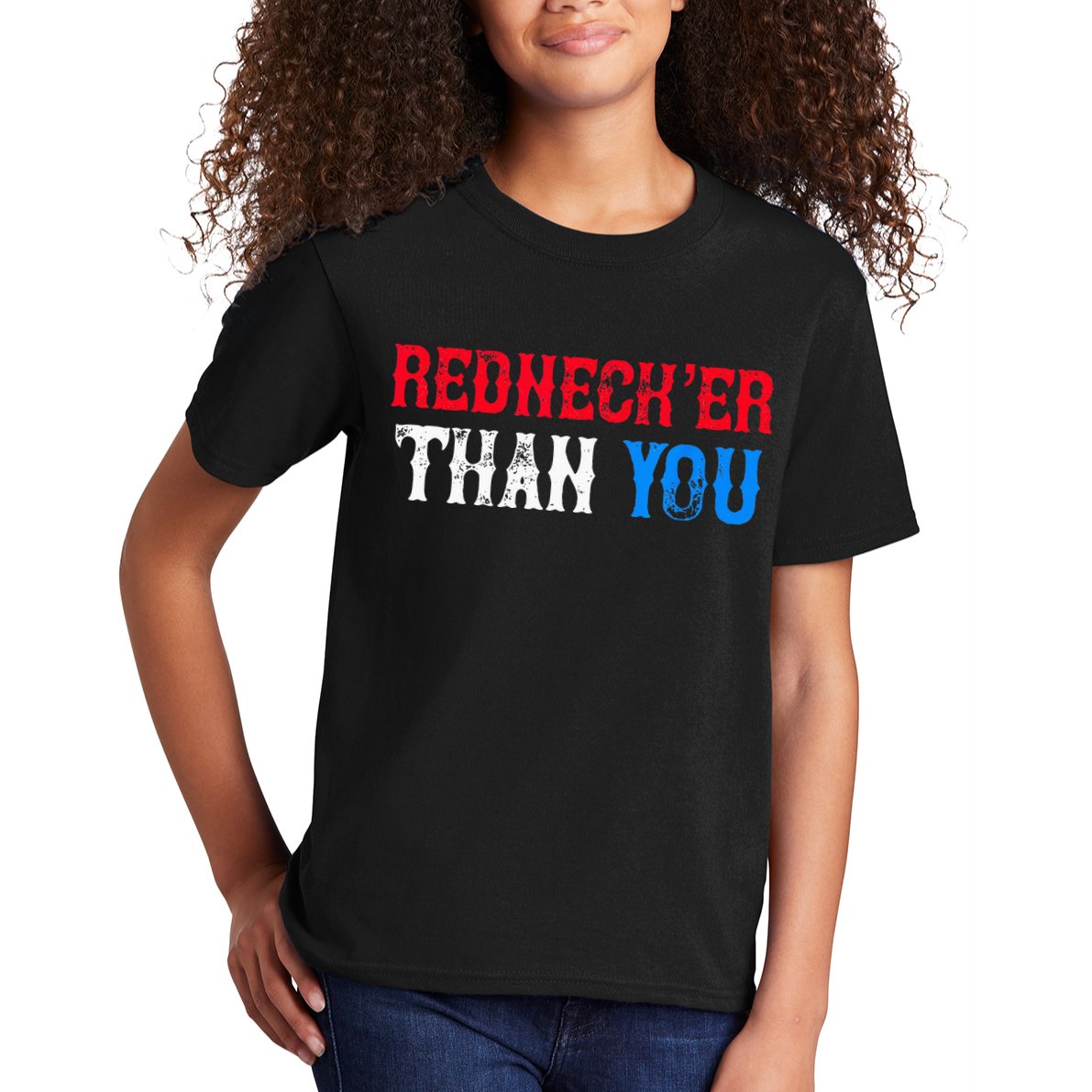 Funny Redneck For Men Women Rednecker Than You Kids T-Shirt