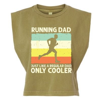 Funny Running For Men Dad Marathon Runner Coach Marathoner Garment-Dyed Women's Muscle Tee