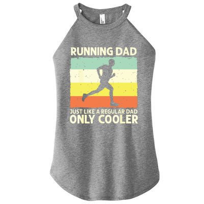 Funny Running For Men Dad Marathon Runner Coach Marathoner Women’s Perfect Tri Rocker Tank